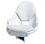 Compact seat frame polyethylene white + cushions 49x49x40cm #N31013511550