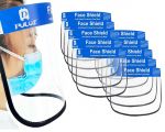 Visiera Facciale di protezione da schizzi Trasparente Riutilizzabile Quantità minima 10pz #N90056004585-10