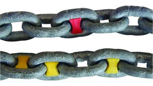 Chain marker for 10mm chain Yellow - 8 pcs #N10001510142GI