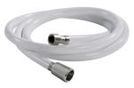 PVC shower hose white 2.5m 1/2 F + 3/8 F Terminal joints #N42737323265