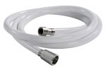 Tubo Doccia in PVC bianco 4m Racordi Terminali 1/2 F + 3/8 F #N42737323265