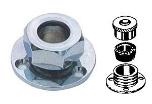 Watertight chrome-plated brass cable gland D.12mm #N50824027303