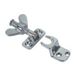 Chromed brass screw lock for doors / portholes - 40x20mm #N60341505062