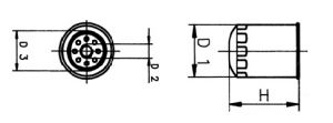 FO102 Screwed Oil filter #N81951623016