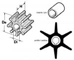 Girante 6 Pale Pompa Acqua Motore Fuoribordo YAMAHA MARINER 6F5-44352-00 CEF 352 #N82152014031