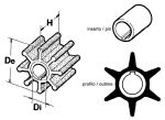 Girante 6 Pale Pompa Acqua Fuoribordo SUZUKI 17461-93901 17461-92D02 CEF 319 #N82152014084