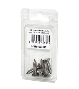 A2 DIN7982 Stainless steel flat self-tapping countersunk screws 6.3x25mm 6pcs N44590007647