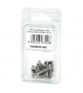 DIN7981 A2 Stainless Steel Cylindrical head self-tapping screws 4.8x25mm 10pcs N44590007540