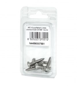 DIN7981 A2 Stainless Steel Cylindrical head self-tapping screws 5.5x25mm 6pcs N44590007551