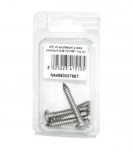 DIN7981 A2 Stainless Steel Cylindrical head self-tapping screws 6.3x38mm 4pcs N44590007567