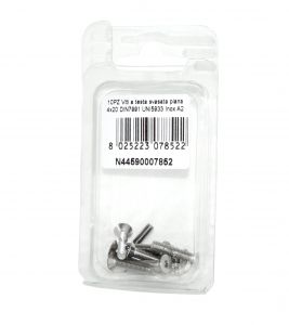 DIN7991 St. Steel A2 Flat Countersunk Head Allen Screws 4x20mm 10pcs N44590007852