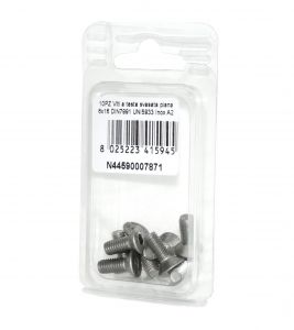 DIN7991 St. Steel A2 Flat Countersunk Head Allen Screws 6x16mm 10pcs N44590007871