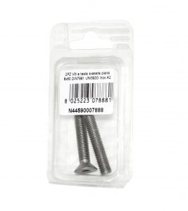 DIN7991 St. Steel A2 Flat Countersunk Head Allen Screws 8x60mm 2pcs N44590007888