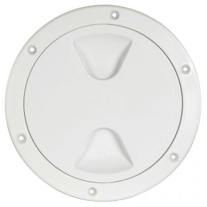 White Inspection Hatch with Screw Lock Ø203mm Opening #N30211202038