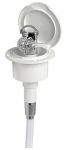 Classic Evo deck shower with Mizar head Lid finish white Hose 2,5m #OS1525000