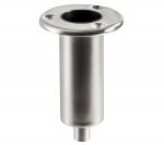 Recess-fit Stainless steel base 119x80mm for Rocky telescopic shower rod #OS1548021