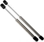 Stainless steel gas spring with ball head - Open 380mm #OS3802041