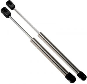 Stainless steel gas spring with ball head - Open 380mm #OS3802041