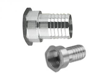 Portagomma inox femmina 1 1/4" x 40 mm #OS1721009