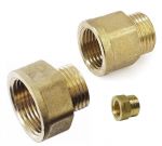 Manicotto in Ottone Maschio 3/4" Femmina 1" #OS1727204