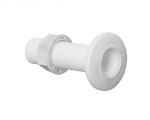 White plastic threaded seacock Thread 1/2" #OS1739401