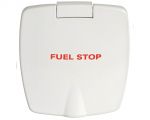 Vano New Edge in ABS bianco con scritta Fuel Stop #OS1745294