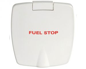 Vano New Edge in ABS bianco con scritta Fuel Stop #OS1745294