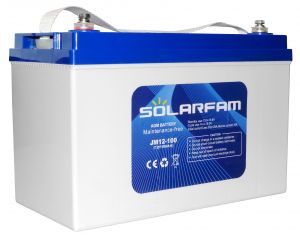 Batteria AGM 12V 100Ah C10 SOLARFAM Solare Eolico Impianti Fotovoltaici #N51120050931