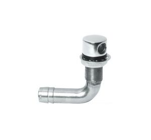 Sfiato carburante in Acciaio Inox Angolato 90° Per tubo Ø 16mm #OS2028801