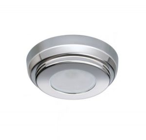 Quick Plafoniera LED TIM C 2W 10-30V Acciaio Inox Lucido IP40 Ø90mm #Q27002420