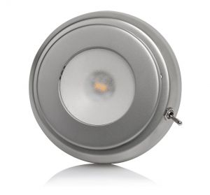 Quick Plafoniera LED TIM CS 2W 10-30V Acciaio Inox Satinato con Interruttore #Q27002424