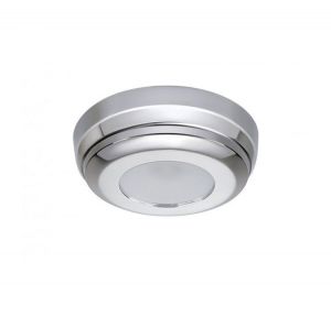 Quick Plafoniera LED MINDY C 2W 10-30V Acciaio Inox Lucido IP40 Ø90mm #Q27002426