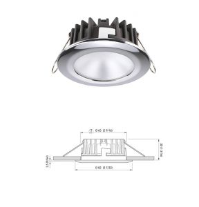 Quick KOR LP Stainless Steel LED Recess fit downlight 4W 10V-30V Natural White #Q27595300