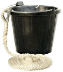 Yachticon Rubber sinking bucket Capacity 8L fitted with 3m rope #OS2388700