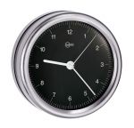 Barigo Quartz Clock Orion series Ø85/102mm Black Dial #OS2808270