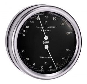 Barigo Thermohygrometer Orion series Ø85/102mm Black Dial #OS2808290