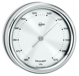 Barigo Barometer Orion series Ø85/102mm Silver Dial #OS2808330