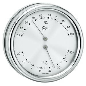 Barigo Thermohygrometer Orion series Ø85/102mm Silver Dial #OS2808390