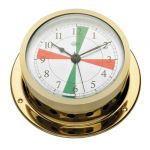 Barigo Star Golden-plated brass Clock with radio sectors Ø85/110mm #OS2836200