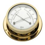 Barigo Star Golden-plated brass Hygrometer with thermometer Ø85/110mm #OS2836203