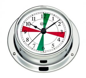 Barigo Tempo S Chromed Clock with radio sectors 88x25mm #OS2868001