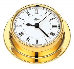 Barigo Tempo M Polished brass Clock with quartz movement 110x32mm #OS2868300