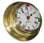 Altitude 842 Polished brass Clock Ø95xh40mm Ø70mm Dial #OS2875002