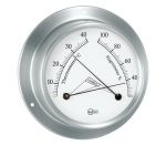 Barigo Sky Satin-finished Stainless Steel Hygrometer Thermometer 110x32mm #OS2898501
