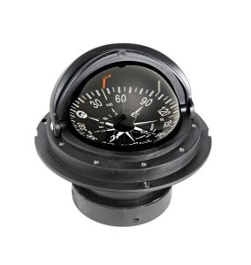 Riviera 4" recess fit compass with cover Flat Black dial Black body #OS250281
