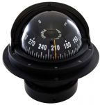 Riviera 4" recess fit compass with cover Black front dial Black body #OS2502817