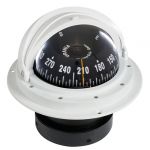 Riviera 4" recess fit compass with cover Black front dial White body #OS2502819