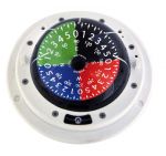 Riviera regatta tactic compass 3" White body 4-colour flat rose #OS2503051