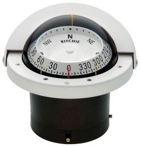 Ritchie Navigator 4"1/2 built-in compass 4"1/2 White #OS2508432