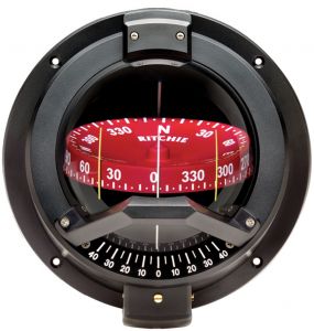 Ritchie Venturi Sail 3"3/4 Compass Black Red Dial #OS2508802